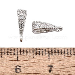 Messing-Mikro pflastern klare Zirkonia Anhänger Bügel&nbsp;LS-KK-G542-03S