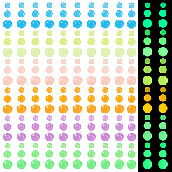 702pcs 18 Arten leuchtende Acrylperlen&nbsp;MACR-TA0002-09