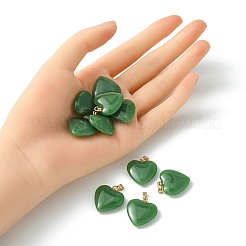 Pendentifs en verre d'imitation jade&nbsp;GLAA-YW0003-01A