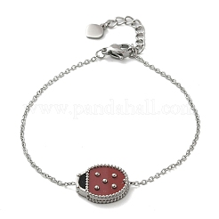 Braccialetti con ciondolo a catena in acciaio inossidabile 304 per donna&nbsp;BJEW-U024-02P