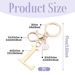 Porte-clés en acier inoxydable&nbsp;KEYC-TAC0035-004L-G