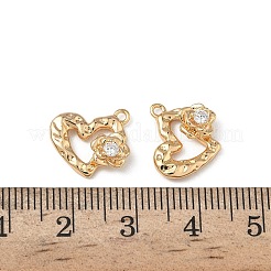 Ciondoli in ottone zirconi chiari micro pavé&nbsp;KK-A280-06G