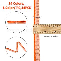 14 Stück 14 Stile Polycotton- und Polyesterband&nbsp;OCOR-FH0001-35B