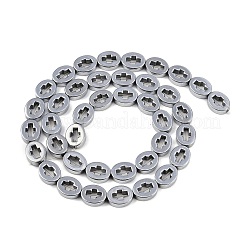 Galvanisierte synthetische nichtmagnetische Hämatitperlenstränge&nbsp;G-K375-C01-01