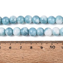 Brins de perles de verre teintées à effet ombré opaque&nbsp;GLAA-Q106-04A-09