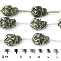 Fili di perline di pirite naturale di halloween&nbsp;G-D067-K04