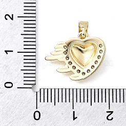 Colgante micropavé cubic zirconia de latón&nbsp;KK-P336-40G-01