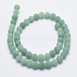 Chapelets de perles en aventurine vert naturel&nbsp;X-G-G748-08-8mm