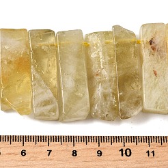 Stränge aus natürlichen Zitronenquarzperlen (erhitzt)&nbsp;G-S386-D20