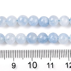Tinti bianco naturale perle di giada fili&nbsp;G-T138-6mm-210-22