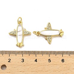 Messing micro pave klare zirkonia anhänger&nbsp;KK-K365-18G