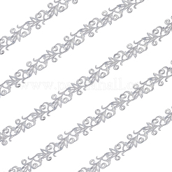 Tissu à broder en polyester à repasser/coudre des patchs&nbsp;PATC-WH20001-25B