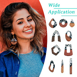 Kit para hacer aretes colgantes de dos tonos diy&nbsp;DIY-TA0009-01C