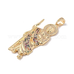 Pendentifs en laiton zircon cubique clair&nbsp;KK-Z050-03G-05