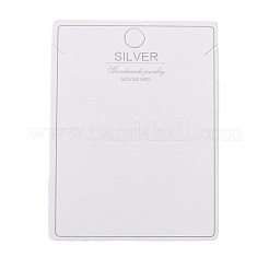 100 Stück Präsentationskarten aus Papier für Schmuckhalsketten&nbsp;LS-CDIS-NH0001-01C