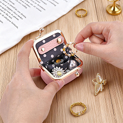 Mini pochettes à bijoux portables en cuir&nbsp;AJEW-WH0455-424B