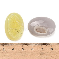 Ornamento ovale in agata geode drusica naturale&nbsp;G-F833-U01-01