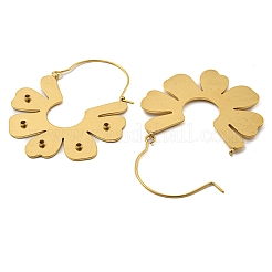 Orecchini in acciaio inossidabile 304 con placcatura ionica (ip) per donna&nbsp;EJEW-E304-05G