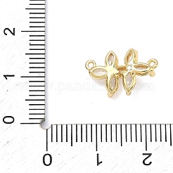 Ciondoli in ottone con pavé di zirconi chiari&nbsp;KK-C254-10G