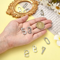 10 Stück 10 Stile 304 Edelstahl Schlüsselanhänger Verschluss Zubehörse&nbsp;FIND-CJ0002-80