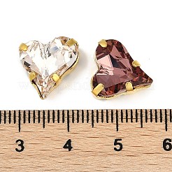 Strass en verre et laiton à coudre&nbsp;RGLA-B004-02G-B