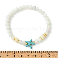 Set aus elastischen Armbändern mit Perlen aus natürlichem&nbsp;BJEW-JB13760-01