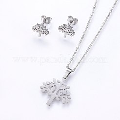 Set di gioielli in acciaio inossidabile 304&nbsp;SJEW-O090-19