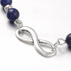 Stile tibetano in lega infinity calzini di modo&nbsp;AJEW-AN00071-04