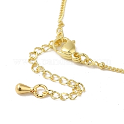 Messing Micro Pave klare Zirkonia Anhänger Halsketten&nbsp;NJEW-K269-05G-09