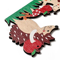 Grands pendentifs en bois imprimé simple face&nbsp;WOOD-I010-12B