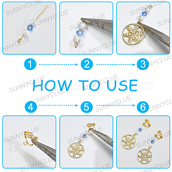 DIY-Sets zum Basteln von Schneeflocken-Ohrringen&nbsp;DIY-SC0032-80