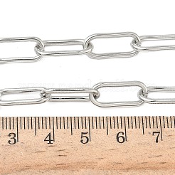 Collane con catene a forma di graffetta in acciaio inossidabile 304&nbsp;NJEW-Z102-02P