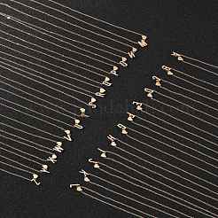 Colliers avec pendentif en forme de cœur et de lettre en alliage pour femmes&nbsp;NJEW-FS0001-09N
