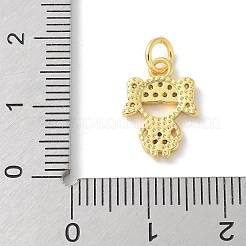 Pendentifs avec zircon cubiques à micro-pavés en laiton&nbsp;KK-P292-21C-G