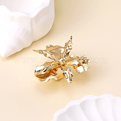 Anillos abiertos de hierro con forma de flor para mujer&nbsp;WGFD7C4-01