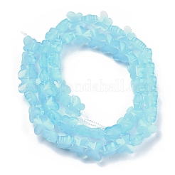 Chapelets de perles en verre imitation jade&nbsp;EGLA-L045-I-A05