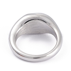 Anillos de dedo unisex de acero inoxidable 304 resistentes al deslustre&nbsp;RJEW-K233-11B-P