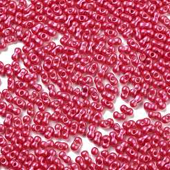 Rocailles en verre couleurs opaques&nbsp;SEED-A033-06H
