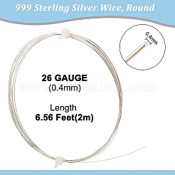 1pc 999 fils d'argent fin&nbsp;STER-BC0001-66C