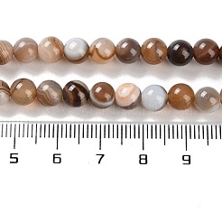 Chapelets de perles en agate à rayures naturelles/agates à bandes&nbsp;G-Z060-A01-A14