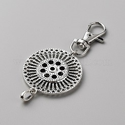 Fabrication de porte-clés à bouton-pression en alliage&nbsp;FIND-WH0419-07C