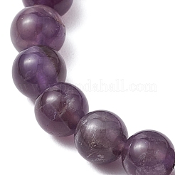 Stretch-Armbänder aus natürlichen Amethystperlen für Frauen und Männer&nbsp;BJEW-JB11099