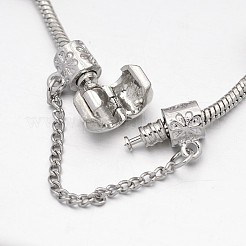 Corona in lega strass smalto braccialetti in rilievo europeo&nbsp;BJEW-I182-02D
