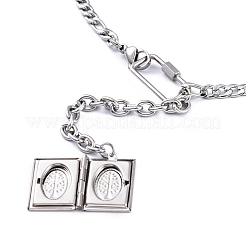 Colliers pendentifs diffuseurs en acier inoxydable 304 anti-ternissement&nbsp;NJEW-M181-32P