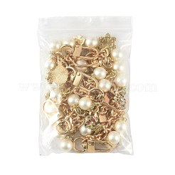 4 pz 4 stili lega strass con perline acriliche ciondolo catena cavo borsa catene decorative&nbsp;HJEW-FS00060-01