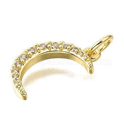 Messing micro pave klare zirkonia anhänger&nbsp;KK-V011-62G