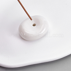 1 soporte para quemador de incienso de cerámica ovalado&nbsp;AJEW-ME0003-93B