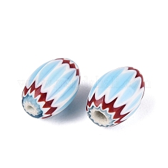 Cuentas de barril de vidrio millefiori hechas a mano&nbsp;LA-N002-02D