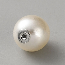 Tuercas para orejas de imitación de perla ABS&nbsp;FIND-WH0173-304A