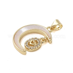 Pendentifs en laiton zircon cubique transparent&nbsp;KK-I712-49G-02